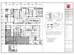 廚房設(shè)備供水接點位平面布置圖